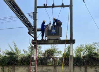 งานเซอร์วิสหม้อแปลงไฟฟ้า บริษัท กรีนค๊อตตอน จำกัด (ประเทศไทย) จังหวัดสมุทรสาคร